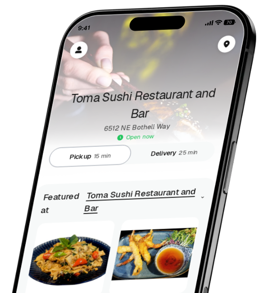 Toma Sushi Restaurant and Bar app preview