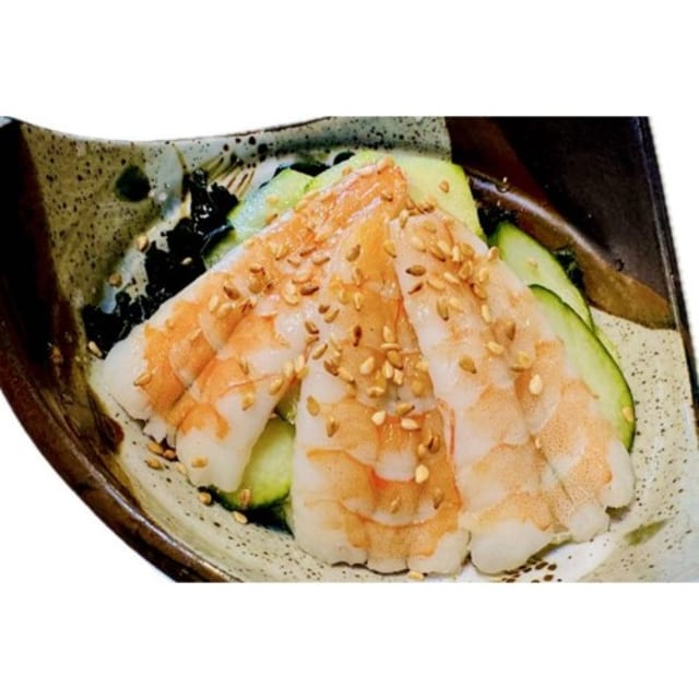 Sunomono (Shrimp or octopus).