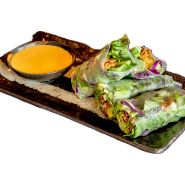 Soft-Shell Crab Mango Salad Roll.